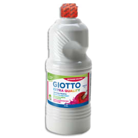 GIOTTO Flacon d'1 litre de gouache liquide de couleur Blanc photo du produit