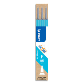 PILOT Set de 3 recharges pour roller FriXion Point. Pointe fine 0,5 mm. Turquoise. photo du produit