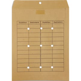 Pochettes kraft armé autoadhésives 130g format 26 boîte de 250