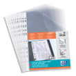 OXFORD Sachet de 10 pochettes perfor&eacute;es en polypropyl&egrave;ne lisse 9/100e. Format A4, perforation 11 trous. photo du produit