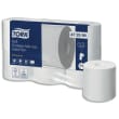 TORK Lot de 6 rouleaux Papier toilette doux sans mandrin 2 plis 450 feuilles pour distributeur Mid-size photo du produit