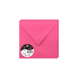 CLAIREFONTAINE Paquet de 20 enveloppes 120g POLLEN 16,5x16,5cm. Coloris Fuchsia photo du produit