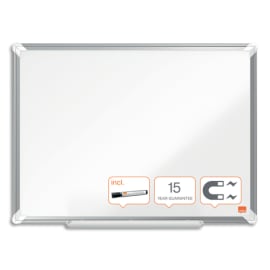 NOBO Tableau blanc acier laqué Premium Plus, 600 x 450 mm photo du produit