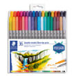 STAEDTLER Set 36 Feutres de coloriage double pointe fine 0,5 à 0,8mm et large 3mm, à base d'eau, assortis photo du produit