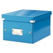 LEITZ Boîte CLICK&STORE S-Box. Format A5 - Dimensions : L216xH160xP282mm. Coloris Bleu Wow. photo du produit