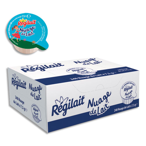 REGILAI Boîte de 240 coupelles de lait concentré non sucré entier 7,5 g photo du produit Principale L