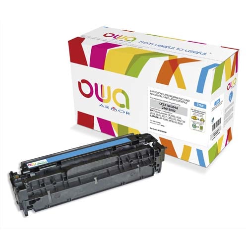 OWA Cartouche compatible Laser Cyan CC531A K15133OW photo du produit Principale L