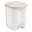 RUBBERMAID Collecteur Blanc à pédale, capacité 15 litres en platsique - Dim. : L32,2 x H39 x P31,4 cm photo du produit