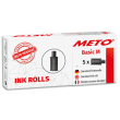 METO Pack de 5 rouleaux encreurs pour Meto Basic M 2 lignes photo du produit