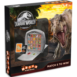 MATCH Jeu de société Match Jurassic World - Jeu de stratégie - Aligner 5 cubes identiques pour gagner photo du produit