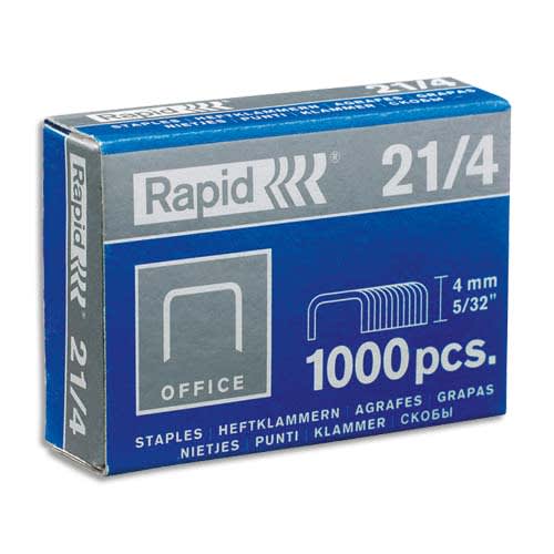 RAPID Agrafes Nº21/4 en boîte de 1000 photo du produit Principale L