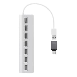 TNB Hub 7 ports usb-a 2.0 - aluminium HUBUSB7ALU photo du produit