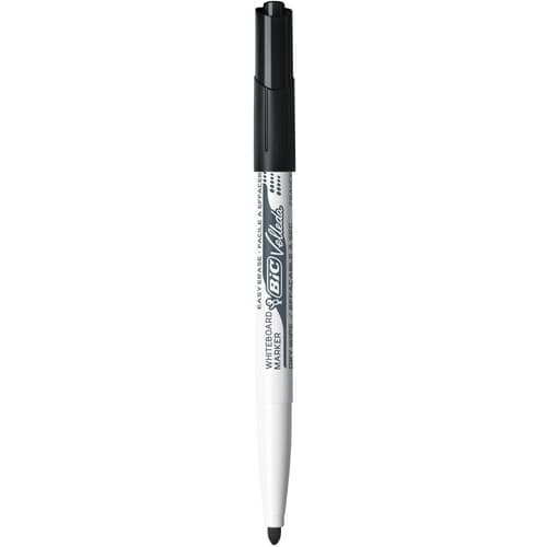 BIC Velleda 1741 Feutres pour Tableau Blanc Effaçables à Sec, Pointe Conique Moyenne - Noir photo du produit Secondaire 1 L