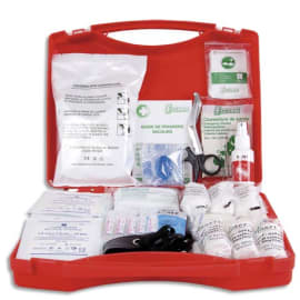 LABORATOIRES ESCULAPE Trousse premier secours BTP20 pour 10 à 20 personnes, support mural photo du produit