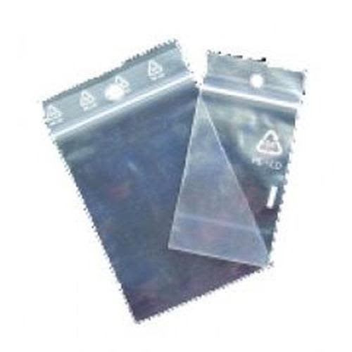 Sachet plastique à fermeture zip Transparent 50µm 80 mm x 120 mm photo du produit Principale L