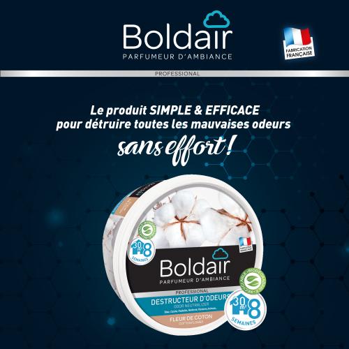 BOLDAIR Pot 300g Gel destructeur d'odeurs Fleur de Coton photo du produit Secondaire 2 L