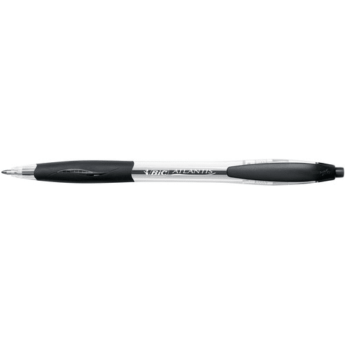 BIC Atlantis Classic Stylos-Bille Rétractables Pointe Moyenne (1,0 mm) - Noir photo du produit Secondaire 2 L