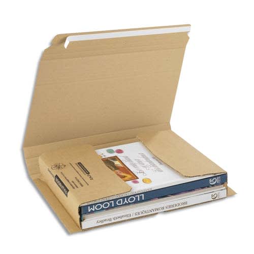 Etui postal en carton brun, fermeture adhésive Standard - Dimensions : L33 x H1 x P25 cm photo du produit Principale L