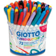 GIOTTO Boîte de 72 feutres de coloriage pailletés assortis, pointe moyenne photo du produit