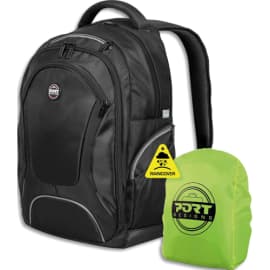 PORT DESIGNS Sac a dos Courchevel Back Pack 17 3 en nylon 600D Dimensions L36 x H55 x P22 cm Noir PLEIN CIEL