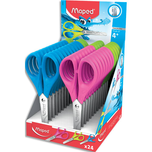 Maped Expert Ciseaux pour gauchers, lames en acier inoxydable, 21 cm/8,25  pouces, poignées rouges (686549) 