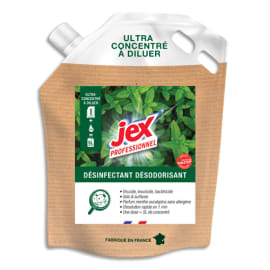 JEX PROFESSIONNEL Recharge concentrée à diluer 500 ml.Désinfecte,nettoie,parfume sols/surfaces.Eucalyptus photo du produit