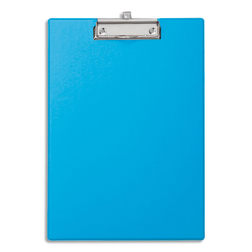 MAUL Porte-bloc simple A4 en PVC avec pince métal. Coloris bleu photo du produit Principale L