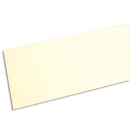 CLAIREFONTAINE Paquet de 25 cartes 210g POLLEN 10,6x21,3cm. Coloris Ivoire photo du produit