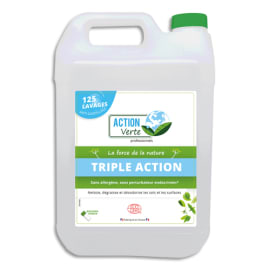 ACTION VERTE Bidon 5 Litres Nettoyant dégraissant multi-usages sols et surfaces, parfum Menthe photo du produit