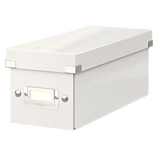 LEITZ Boîte de rangement CD Click&Store Office Blanc - contenance de 22 boîtes standard ou 44 slim photo du produit Principale L