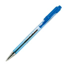 PILOT Stylo bille rechargeable pointe fine rétractable encre Bleue corps plastique cristal BPS-MATIC photo du produit