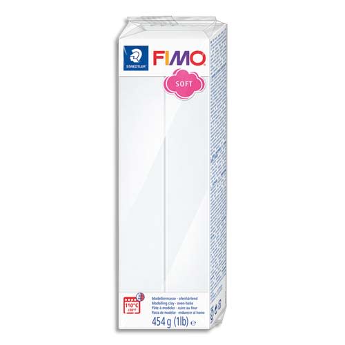 GRAINE CREATIVE Pain FIMO SOFT 454g blanc photo du produit Principale L