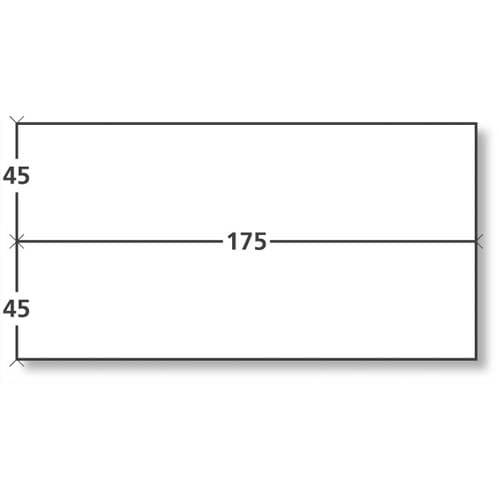 Boîte de 1000 étiquettes d'affranchissement 2 front format 175x45 mm. photo du produit Principale L