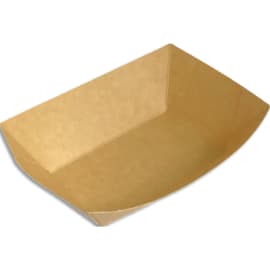Boîte 250 Barquettes rectangulaire kraft 500 ml 500250BAK photo du produit