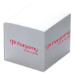 PERGAMY Cube 9 x 9 x 8 cm de 6feuilles papier Blanc photo du produit