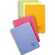 CLAIREFONTAINE Cahier Linicolor spirale PP 180 pages 5x5 format 14,8x21cm. Coloris assortis Fresh photo du produit