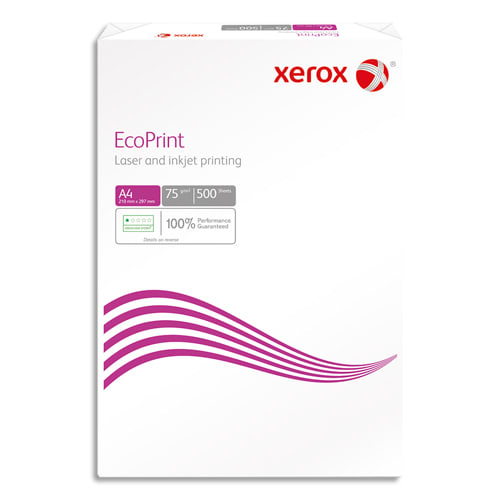 XEROX Ramette 500 feuilles papier Blanc XEROX ECOPRINT A4 75G CIE