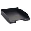 EXACOMPTA Corbeille &agrave; courrier ECO BLACK en PP recycl&eacute; - Dim : L 25,5 x H 6,5 x P 34,7 cm. Coloris Noir. photo du produit