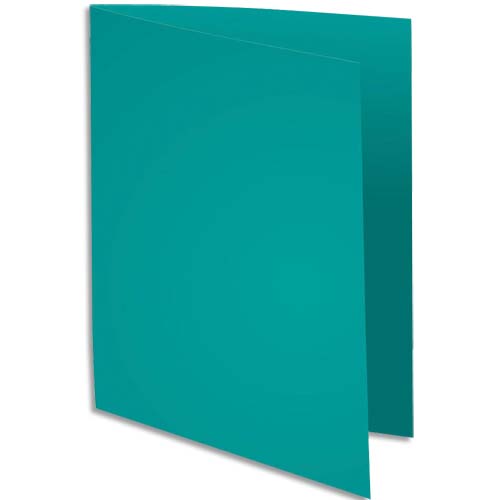 EXACOMPTA Paquet de 100 chemises SUPER 250 en carte 210 grammes coloris Vert vif photo du produit