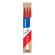 PILOT Set de 3 recharges pour roller FriXion. Pointe fine 0,5 mm. Encre Rouge photo du produit