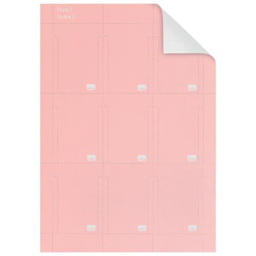 NOBO Pack de 80 fiches T imprimables Indice 2 - Rose - 2402008 photo du produit