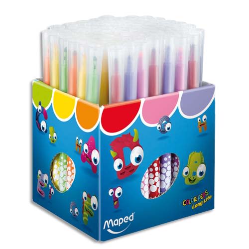 MAPED Schoolpack de 72 feutres Colorpeps pointe moyenne couleurs assorties photo du produit