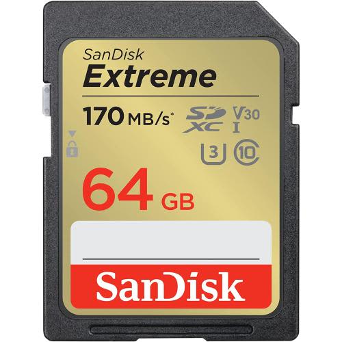 SANDISK Carte SD 64 Go Extreme V30 SDXVT064G photo du produit Principale L