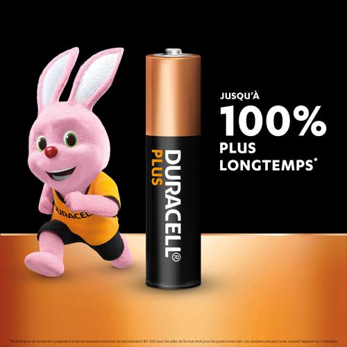 DURACELL Piles alcalines AAA Plus 100%, 1,5V LR03 MN2400, lot de 20 piles photo du produit Secondaire 1 L