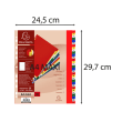 EXACOMPTA Jeu d'intercalaires numériques en polypropylène. 31 touches multicolores. Format A4+. photo du produit Secondaire 3 S