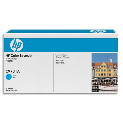 HP Cartouche Laser Cyan C9731A photo du produit Principale L