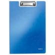 LEITZ Porte-blocs avec rabat WOW A4, capacité 75 feuilles. Dimensions : L22,8xH1,7xP32 cm. Coloris bleu photo du produit