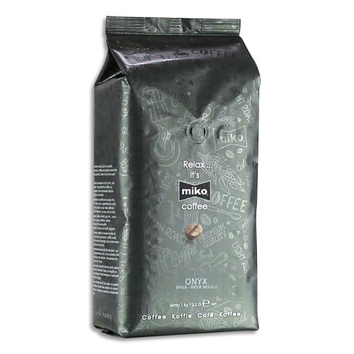 MIKO CAFE Paquet d'1kg de café moulu Onyx 50% Arabica et 50% Robusta photo du produit Principale L