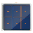 NOBO Vitrine d'affichage porte battante Premium Plus - feutre bleu - 6 x A4 - 1902555 photo du produit Secondaire 2 S