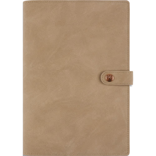 OBERTHUR Agenda RAMATUELLE, Janvier à Décembre 2024, format 17x24,5cm, couverture amovible en PU Taupe photo du produit Principale L